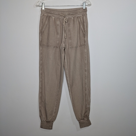 Barefoot Dreams Malibu Collection tan jogger sweatpant XS - Picture 2 of 13